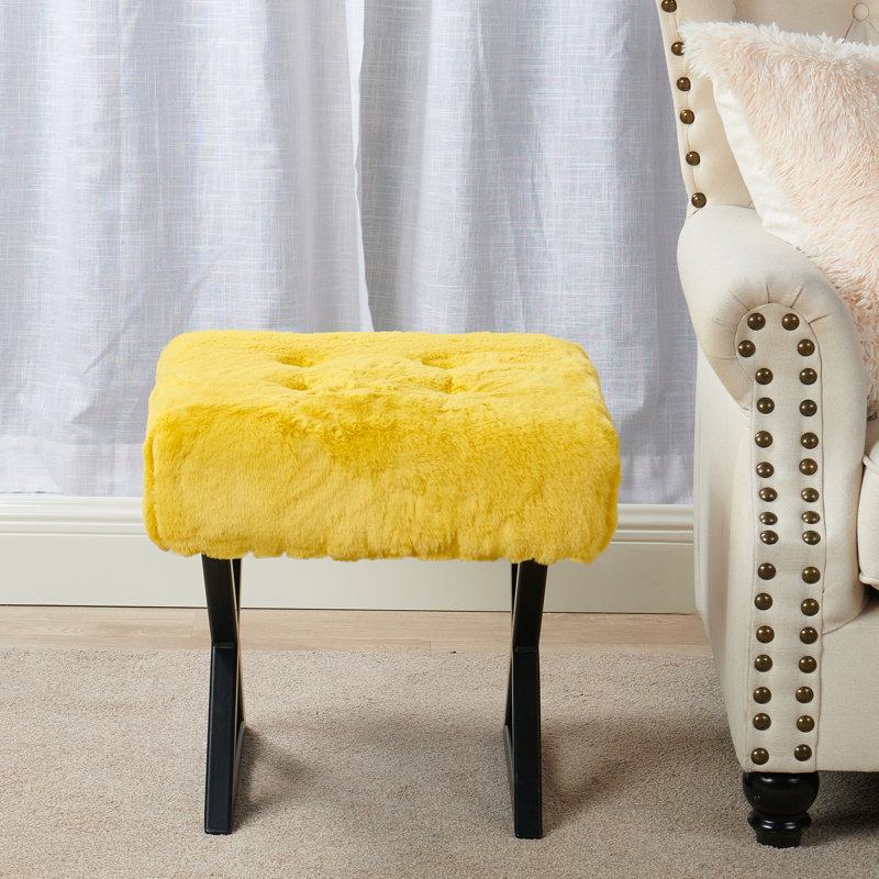 Repose-pieds standard large 19 po Kabria, Jaune soleil