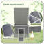 Cage en bois avec toit ouvrable et portes doubles amovibles-310259266