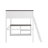Queen Size Loft Bed With Desk,Open Shelf And USB Charging Station