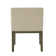 Carrazco Weathered Wood Finish Table With Cross Base Dining Set - 48" Table With Beige Linen, Track Arm Chairs, 7-Piece