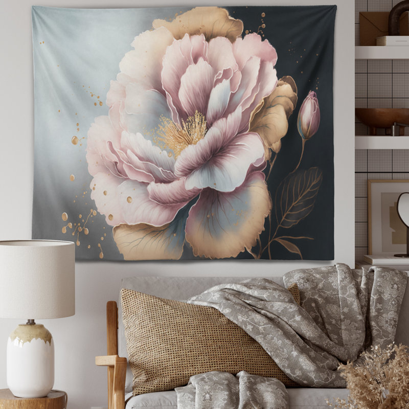 - Tapisserie murale florale et botanique, H 50 po x l 60 po