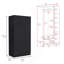 Armoire Ohio avec 3 portes, 2 tiroirs et 4 tablettes à niveaux - noir-81258808