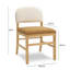 Chaise en velours Calla Performance-1024514196