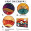 Abstrait marbré arc-en-ciel, couleurs de la vie I - art mural arc-en-ciel-33232491-33232482