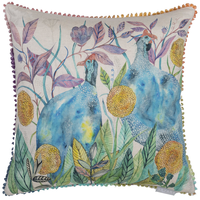 Tilda Floral Square Throw Cushion, 30cm x 30cm, Cream