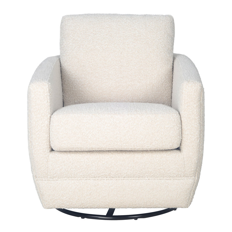 Fauteuil oscillant pivotant Gogh, Bouclé ivoire