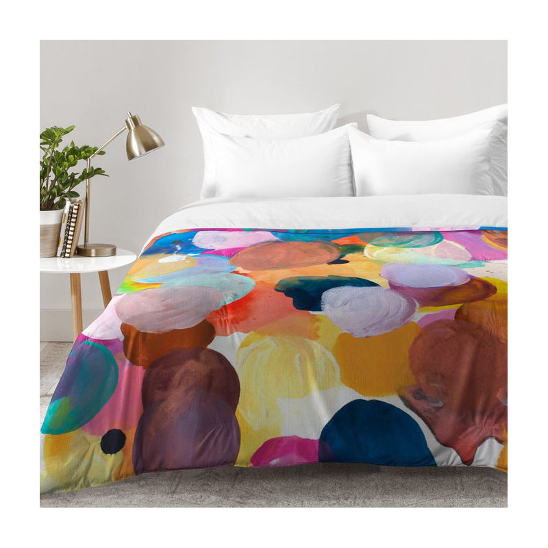 Kent Youngstrom Modern & Contemporary Polyester Abstract Comforter, Twin XL Comforter + 1 Standard Sham