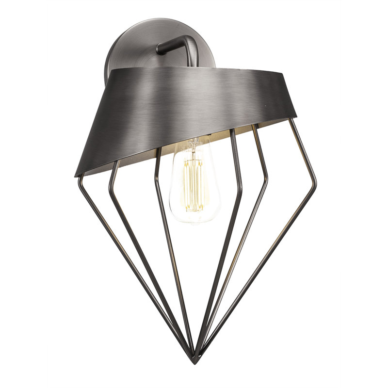 Oryana Neo 1 Light Wall Sconce Shown With Antique LED Bulb, Brushed Nickel