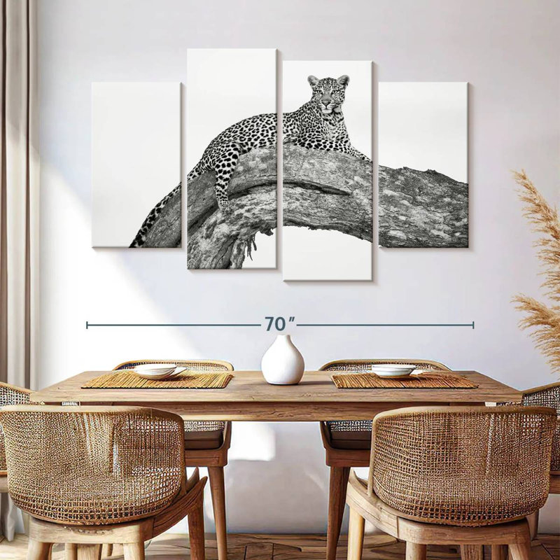 Brampt Resting African Leopard, 42"H x 68"W