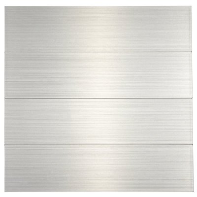 Metal Peel and Stick Subway Tile