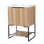Meuble-lavabo autoportant de 24 po avec lavabo en résine