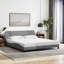 Structure de lit vidaXL gris clair 183x213 cm-97706085-97706084