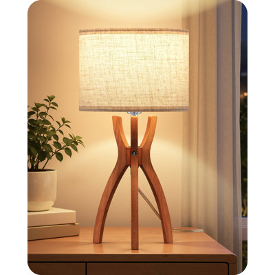 Lampe de table trépied à intensité variable