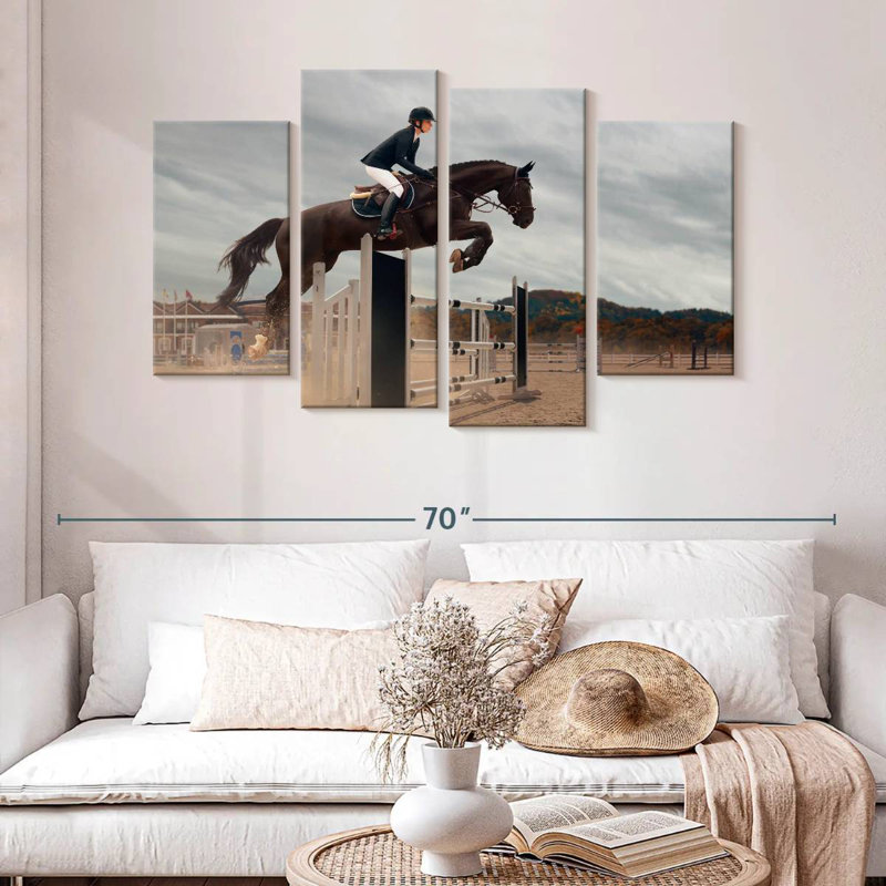 Sireci Equestrian Jumping, 32" H x 52" W