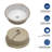 15.75"X15.75" White Ceramic Round Undermount Bathroom Sink With Overflow