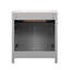 Modern Bathroom Vanity With Ceramic Sink - Grey Colour Scheme, Solid Wood Foundation, Quality , Roomy Storage 30'' Undermount Basin Modern, Grey, & Build, Spacious