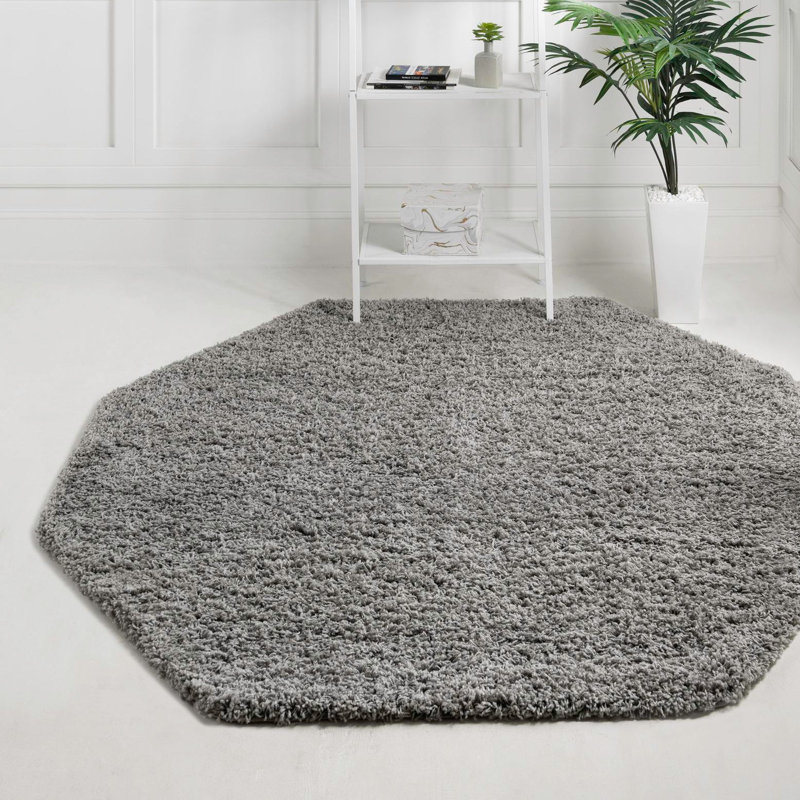 Tapis Santosha à poils longs, Octogone 7 pi 10 po x 7 pi 10 po