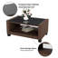 Ensemble de meubles de patio 5 pièces, ensembles de conversation de patio en osier de rotin 7 places avec table basse, ensemble de canapé modulaire d'extérieur, rotin brun et coussins bleus