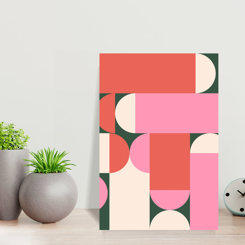 Art contemporain abstrait coloré et audacieux, H 18 po x l 12 po