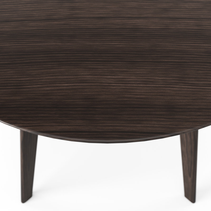Donasia Round Dining Table, Charcoal Walnut