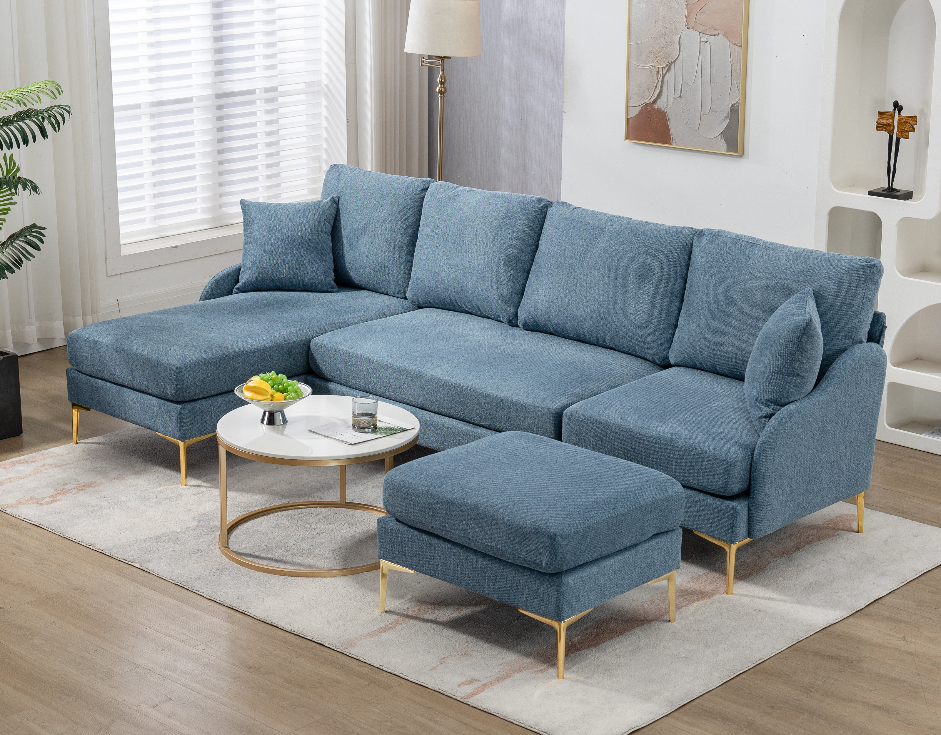 Mercer41 Fleurine Symmetrical Modular Sofa & Chaise & Reviews | Wayfair