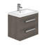 Whitfield 600 mm Single Vanity with Integrated Glass Basin-1788727505