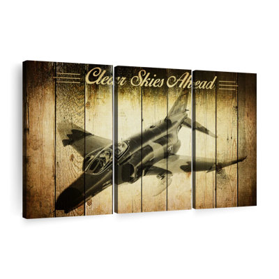 " Rustic Military Airplane "