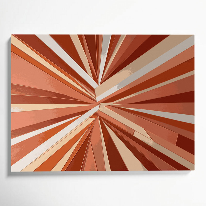 Art rigide sur toile rose, H 12 po x l 18 po