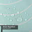 Rideau de douche vert eau avec vagues-704869351