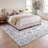 Arabella Vintage Floral Border Machine-Washable Rug-458242453-458242456
