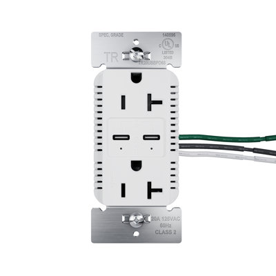 Prise de courant USB de type C 20A 20A inviolable et commerciale 65 W