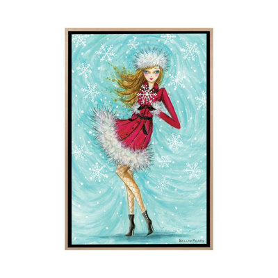 Blythe's Stunning Snowflake - reproduction d'art murale - toile tendue