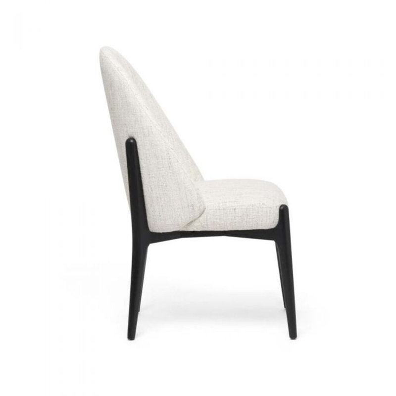 Oakley Upholstered Dining Chair, Matte Black