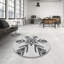Tapis noir/blanc à motifs-1248884667