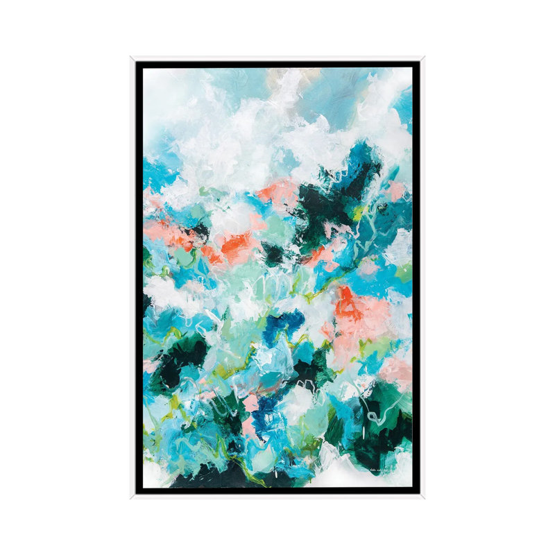 « Promise » par Cristina dalla Valentina-impression d’art graphique, H 48 po x l 32 po x P 1,5 po, Toile blanche encadrée