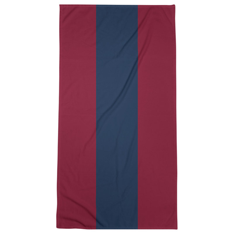 Winnipeg Lightweight Bath Towel, Red/Polar Night Blue/Red, Microfiber