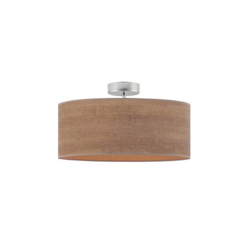 Bisharo Fabric Semi Flush Mount, Khaki