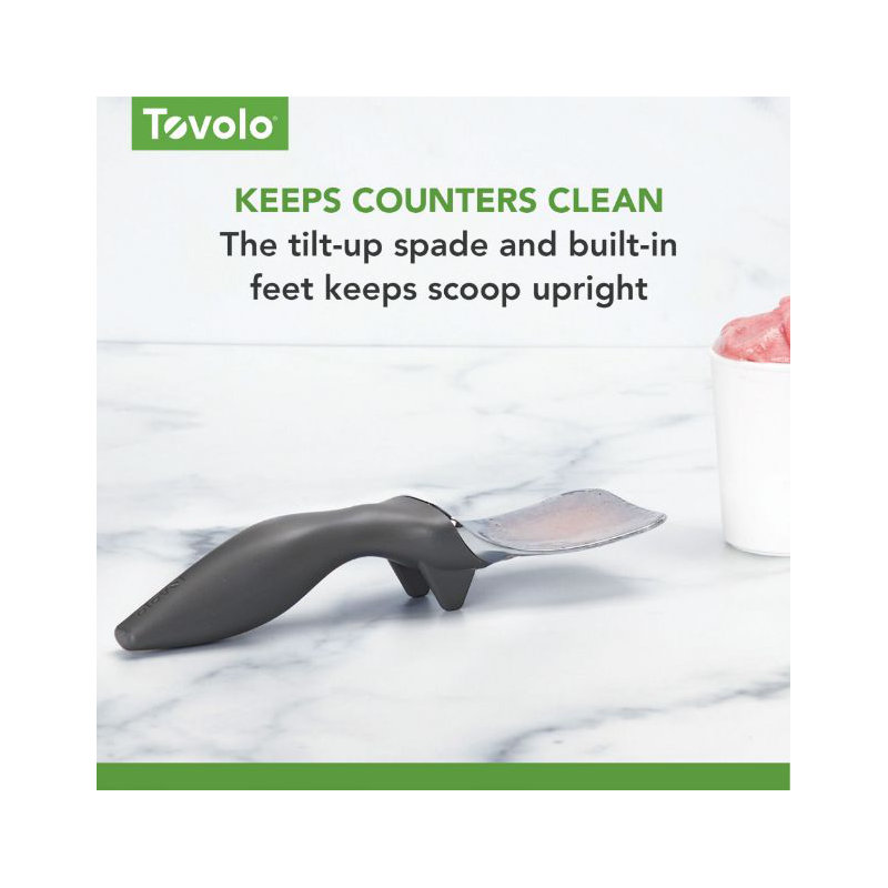 Tovolo Tilt Up Ice Cream Spade White, Charcoal