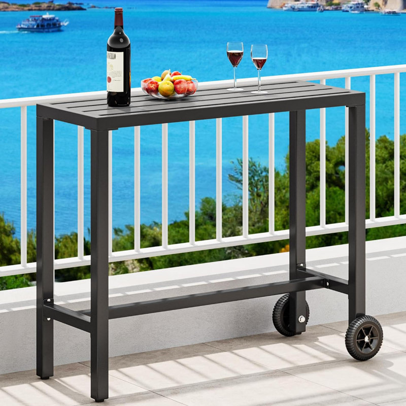 Shemsie Bar Counter, Black
