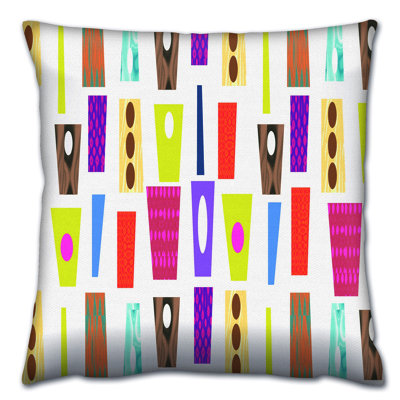 Housse et insert de coussin carré en mélange de coton Peckover