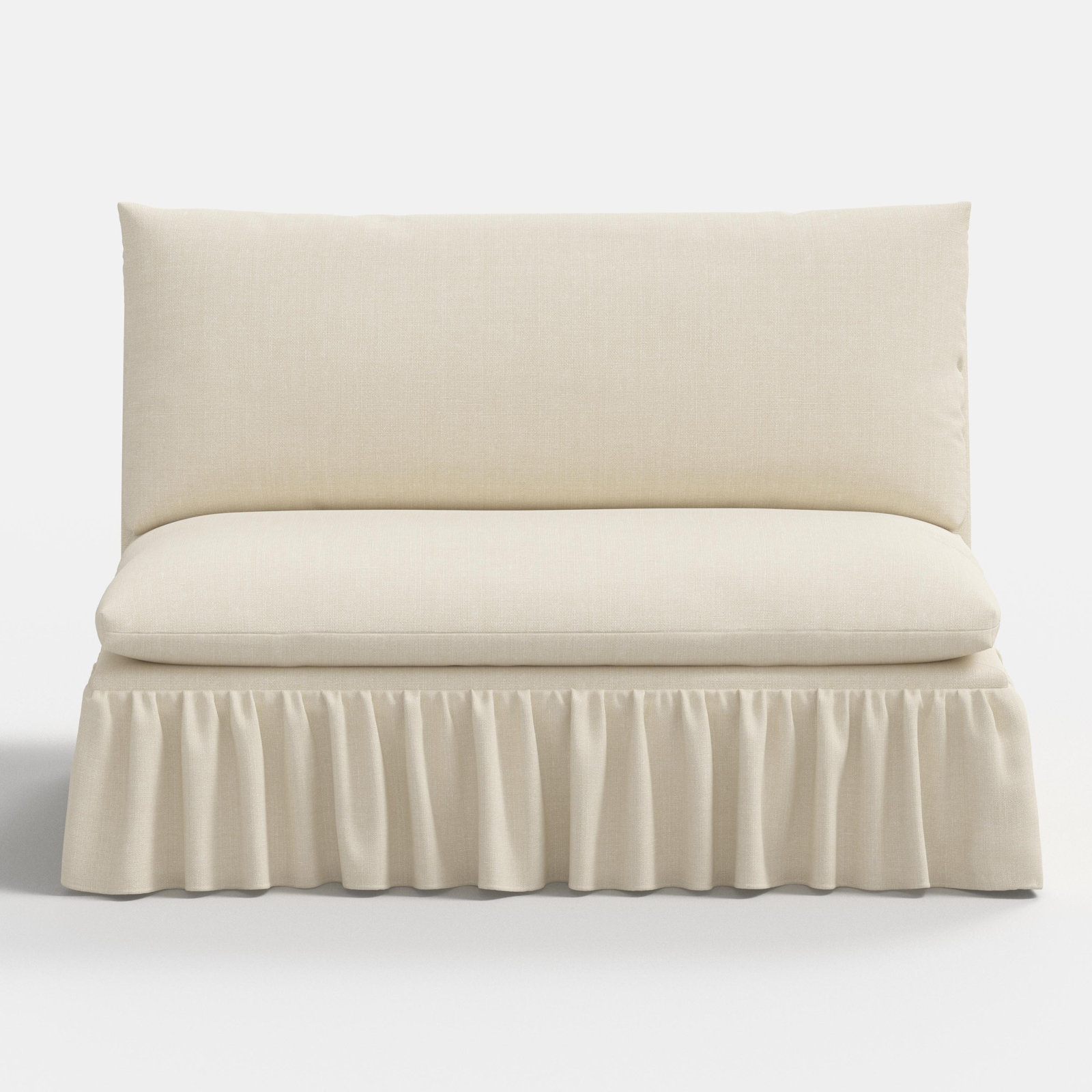 Thelma Settee, Relaxed Linen Cream