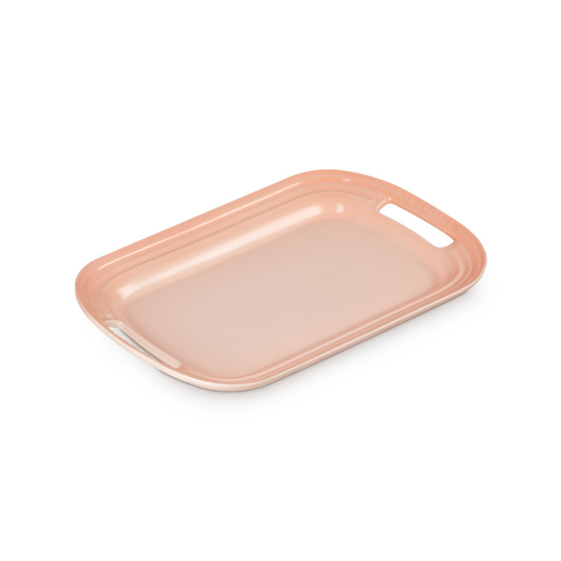 Le Creuset Stoneware Serving Platter, 14 In. - Cerise, Peche