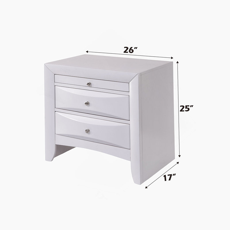 Table de chevet sophistiquée avec rangement spacieux et fabrication durable, idéale pour organiser les essentiels de la chambre à coucher et rehausser le décor de la chambre à coucher