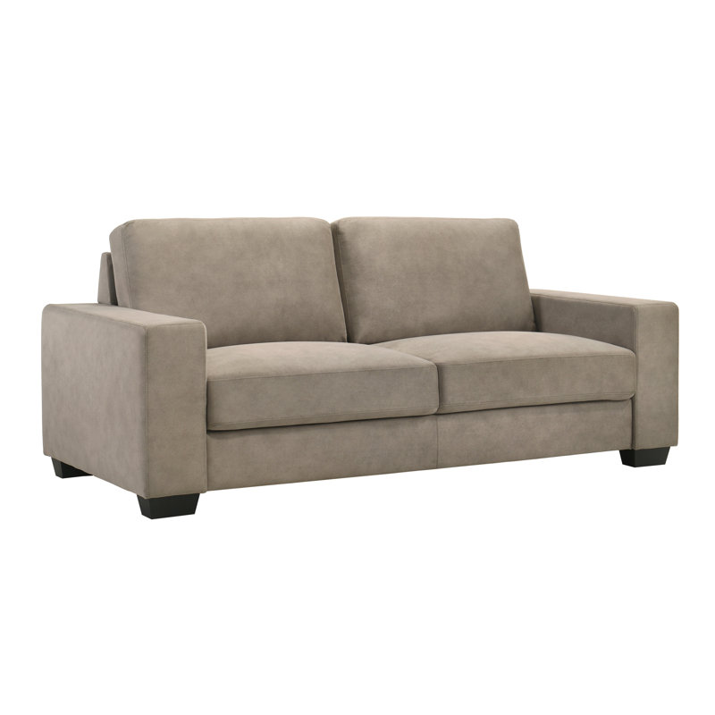 Crampton 79 In. Modern Fabric Sofa In Flint Or Tundra With Track Arms, Tundra