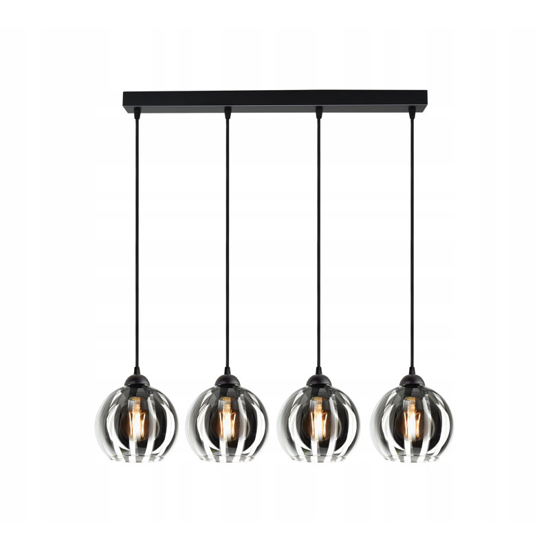 Bequette 4 - Light Black Kitchen Island Pendant