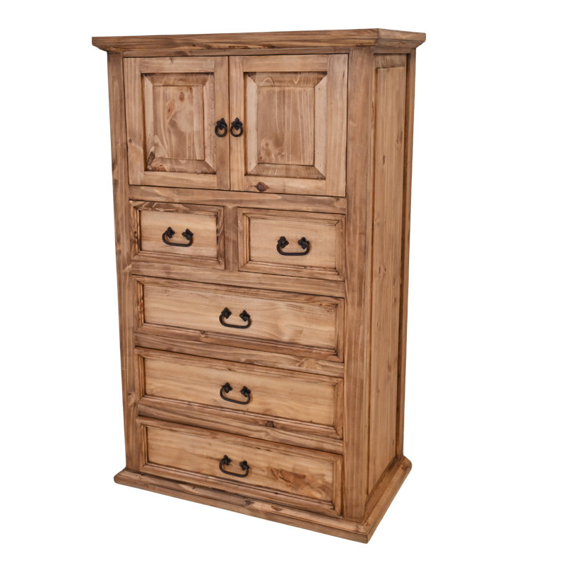 Commode 5 tiroirs avec armoire Canyon Ridge, Beige