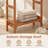 Freestanding Towel Rack with 3 Bars & Bottom Shelf, Solid Hardwood