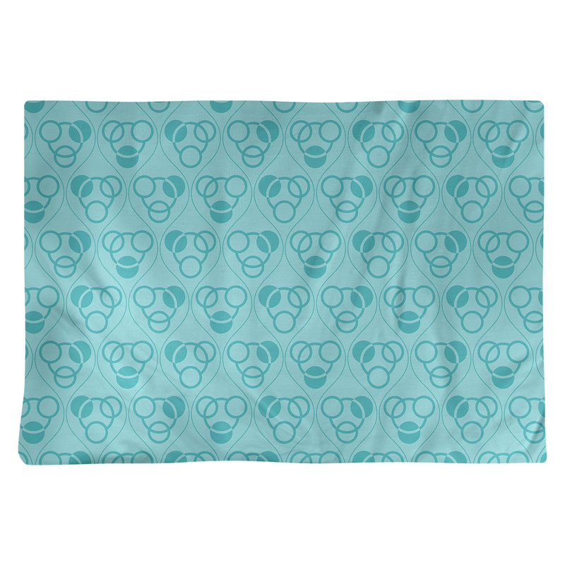 Napperon en coton 18 "Classic, sarcelle, Coton