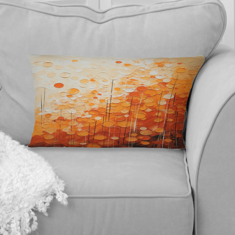 Coussin Tangerine Tango IV - Abstract Landscape