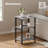3 Tier Side Table, Adjustable Height End Table With Storage Shelf, Nightstand For Bedroom, Living Room, Office And Any Small Space, Easy To Assemble, Gray-1726340500